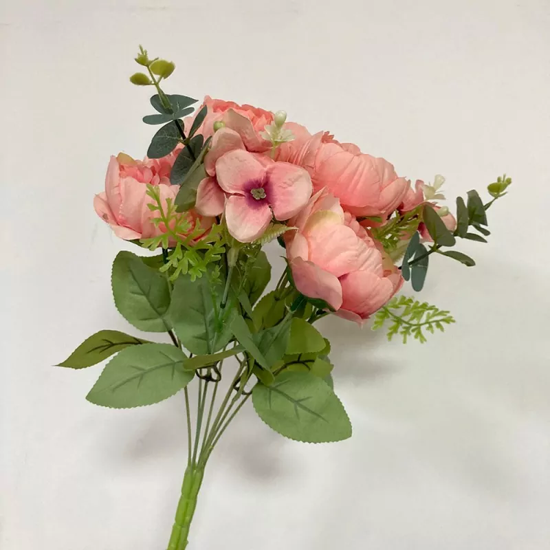 9 πιρούνια ψεύτικο peony bouque
