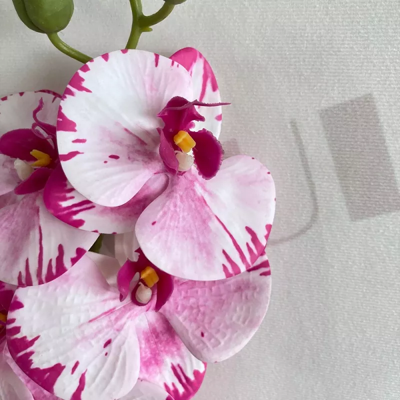 home interior faux orchid plant