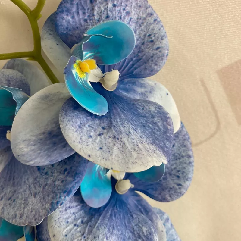 tropical faux phalaenopsis arrangement