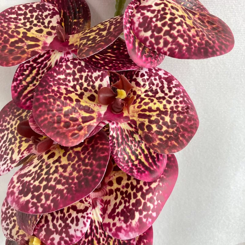 realistic pink silk orchid