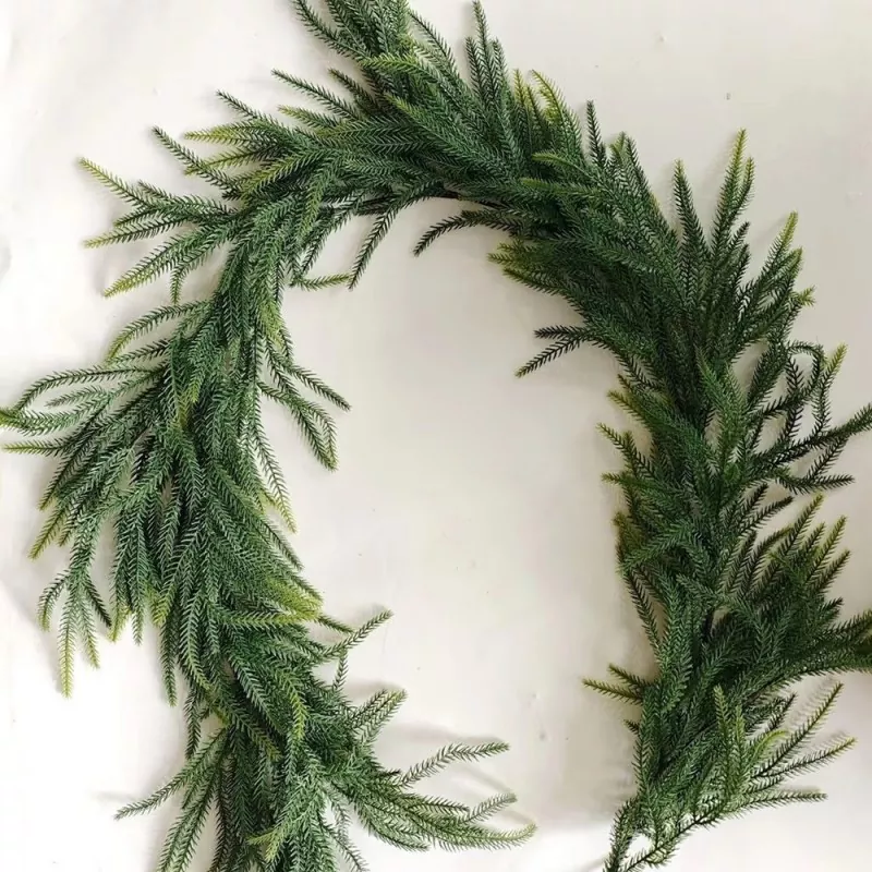 Durable faux Pine Garland for indoor and outdoor use